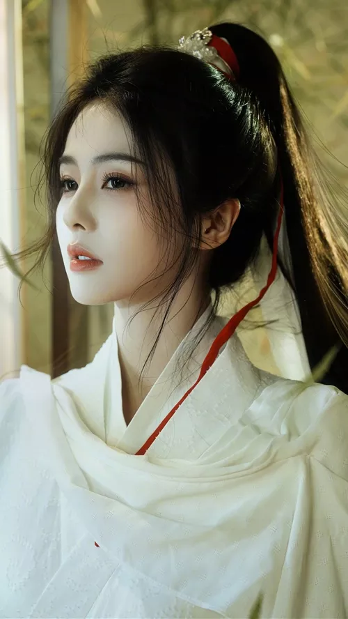 白鹿古装风格温温柔柔的样子