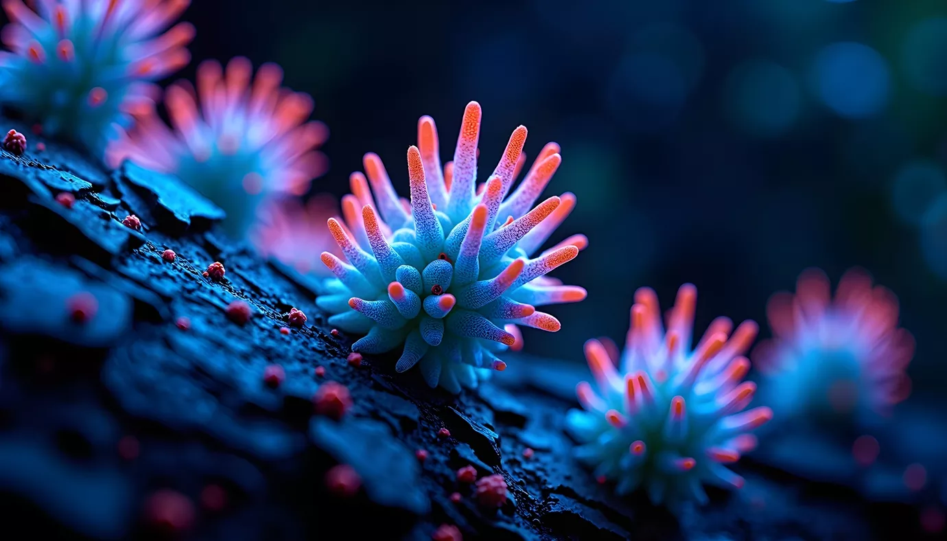 奇幻珊瑚类海洋触手生物6K电脑壁纸