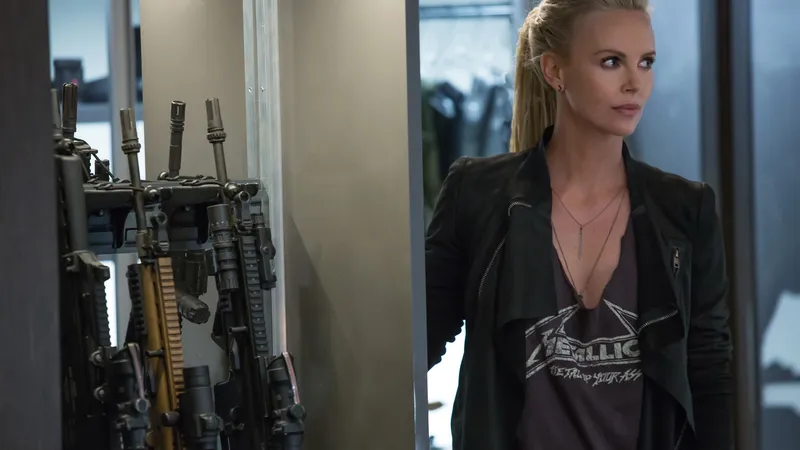 速度与激情8主演剧照 塞弗 查理兹·塞隆