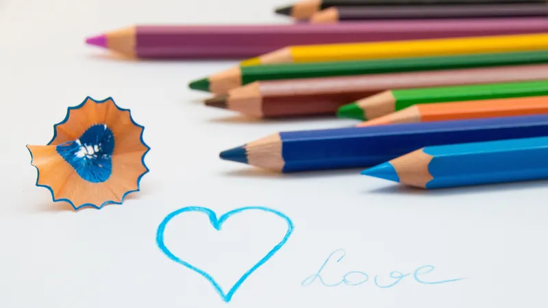 五颜六色的铅笔