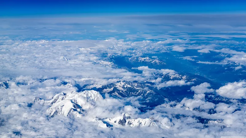 户外的风景阿尔卑斯山脉