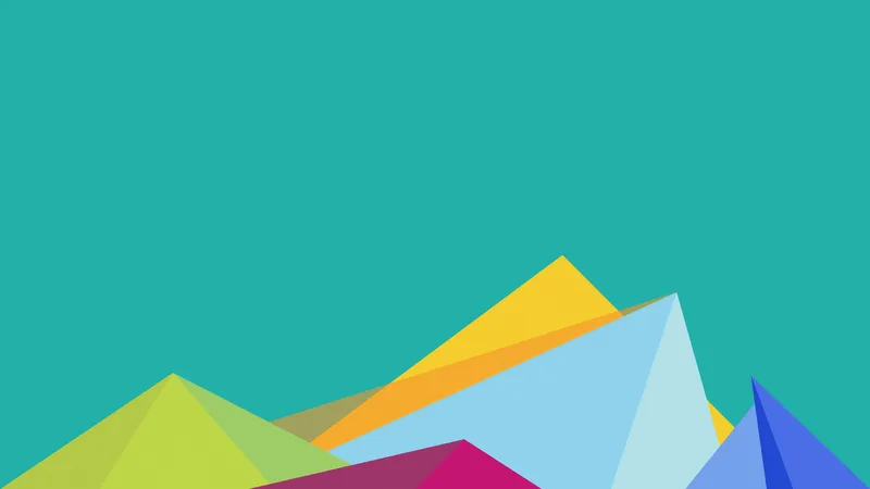 抽象的色彩之三角形