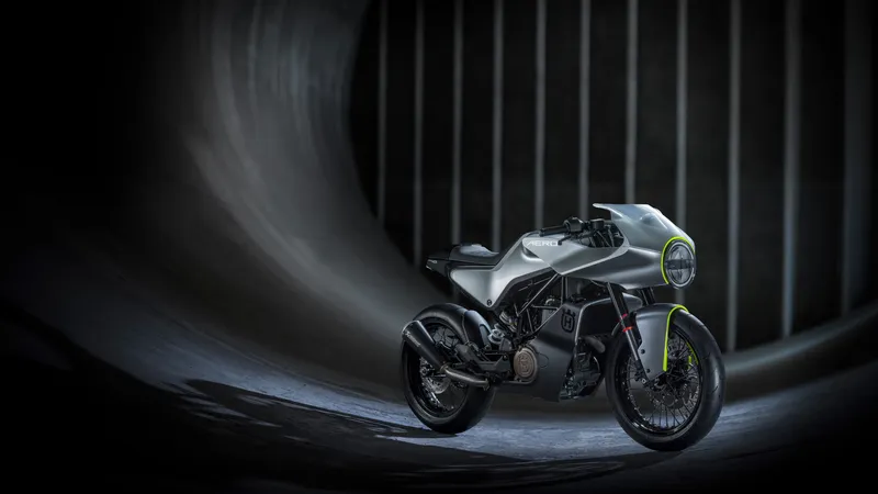 杜卡迪黄银色摩托