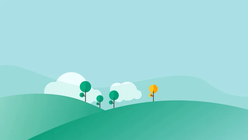 抽象的色彩之早晨的山丘