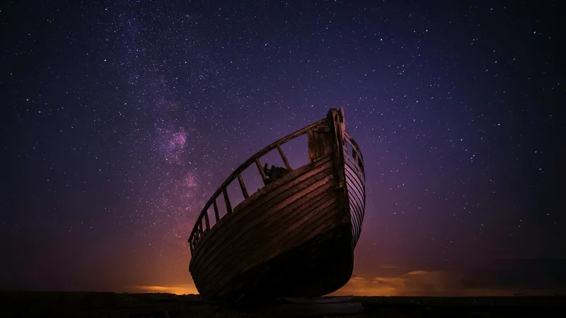 夜空天空船星空