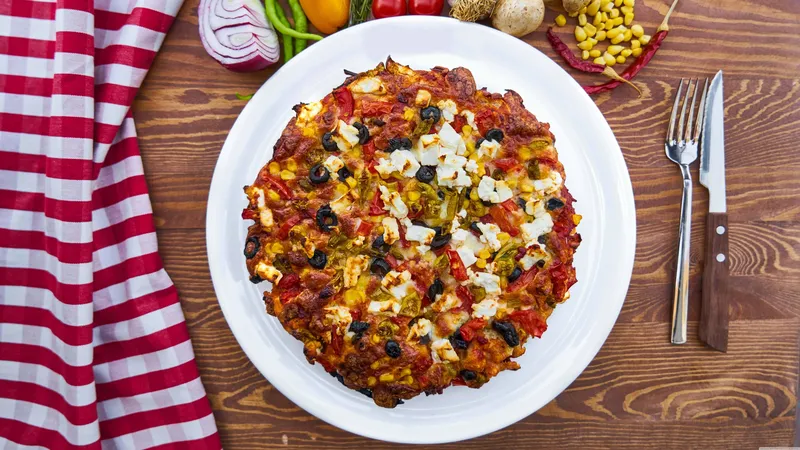 自制羊乳酪芝士披萨