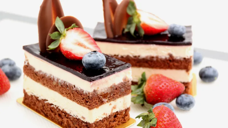 巧克力夹心蛋糕甜点