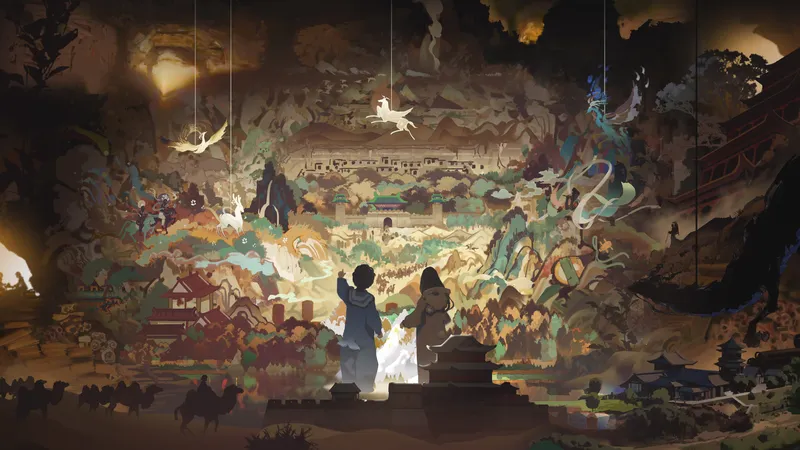 敦煌奇妙夜奇幻唯美艺术插画