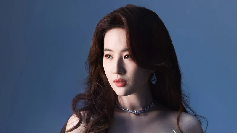 刘亦菲面部特写超高清粉底毛孔都看的清