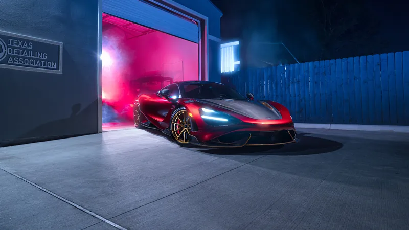 红色车身加碳钎维引擎盖的迈凯伦MSO McLaren 765LT Spider 