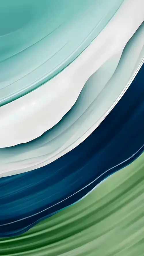 流水的彩色衍生波纹