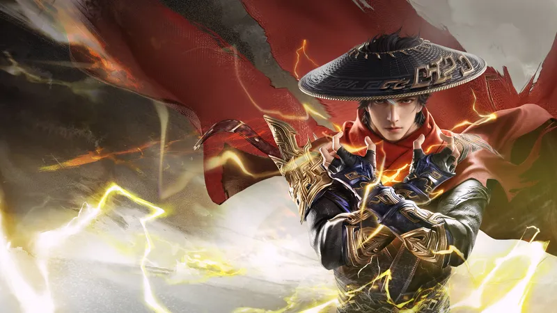 《永劫无间》斗笠帅哥特写壁纸