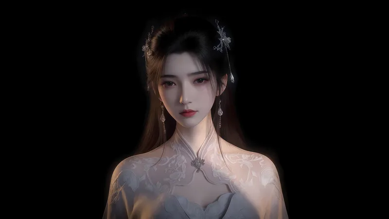 李慕婉 暗黑色系背景