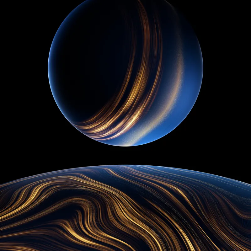 华为 非凡大师折叠手机金蓝色球