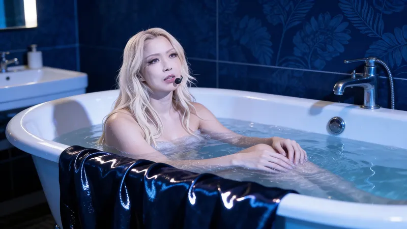 AI生成的某位明星在浴缸泡澡