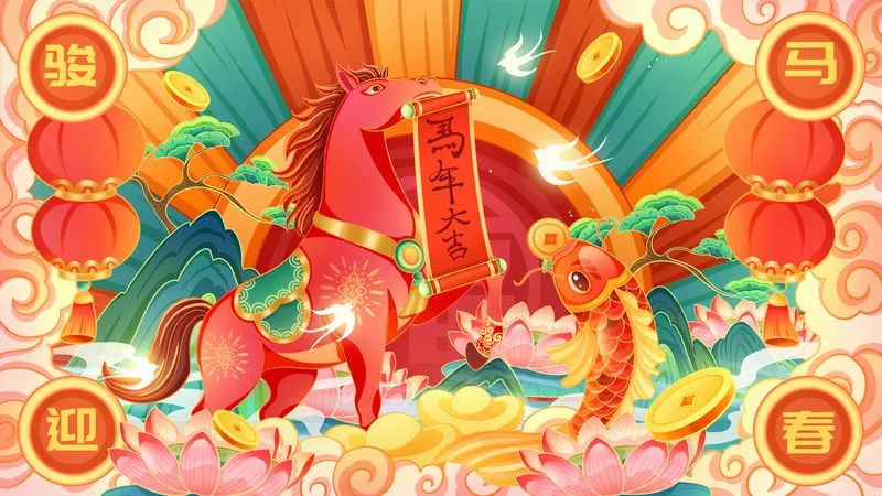 马年大吉还有鱼