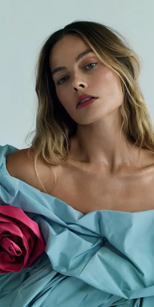 Margot Robbie英国时尚3K手机壁纸