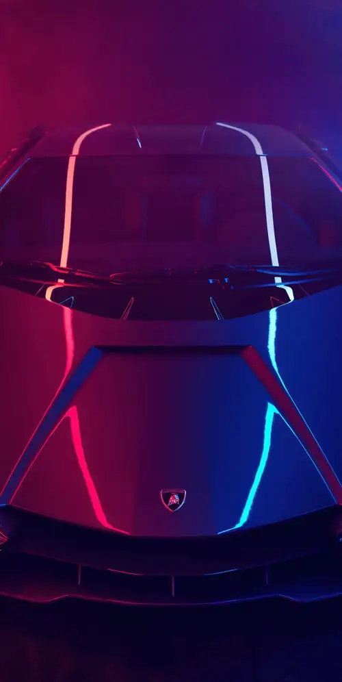 兰博基尼Sián跑车霓虹灯