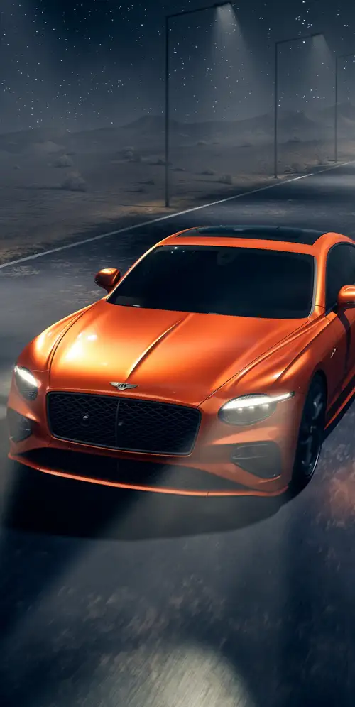 宾利欧陆GT速度夜间