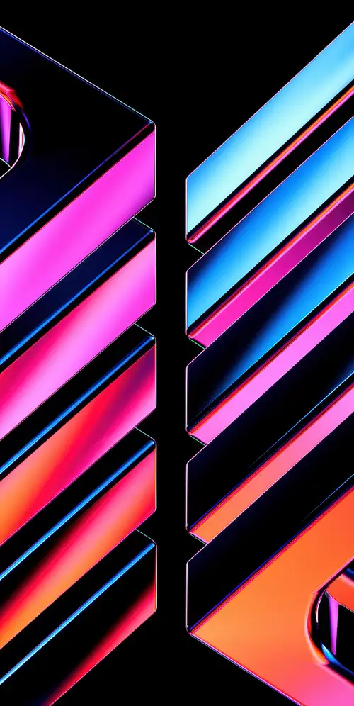 未来主义霓虹灯线条