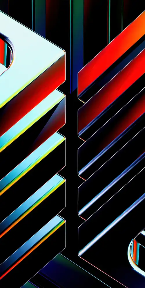 充满活力的霓虹灯线条