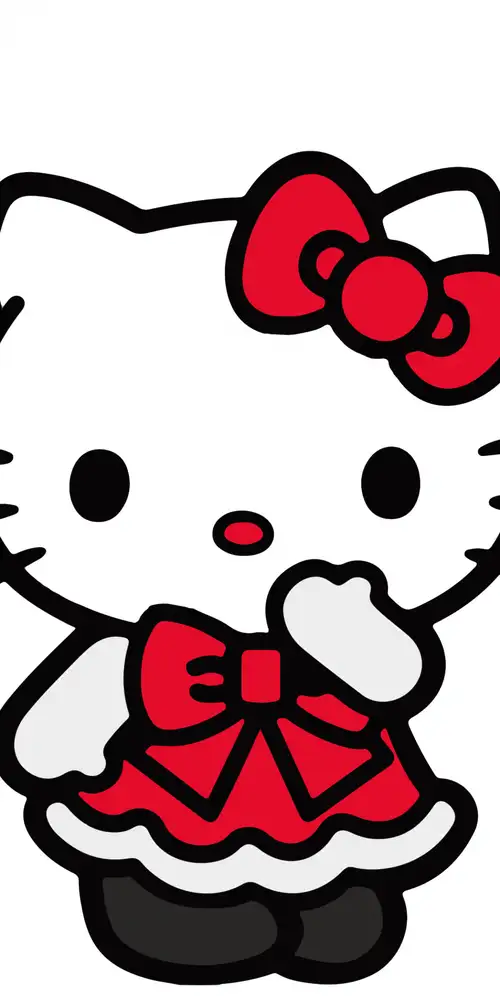 Hello Kitty红色连衣裙