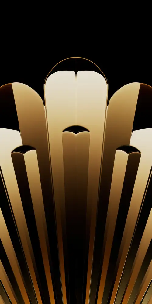 黄色抽象金属漆