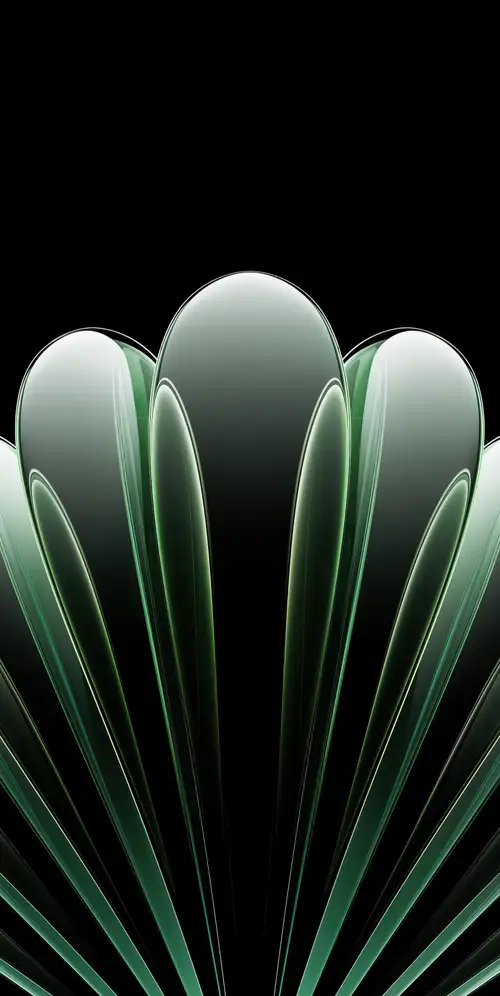 绿色抽象金属漆