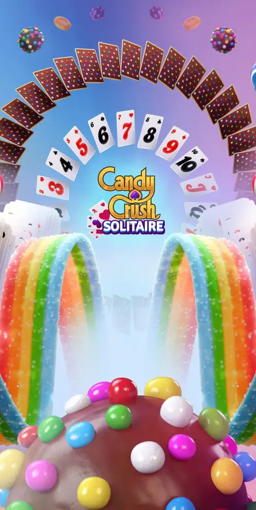 糖果粉碎纸牌游戏海报