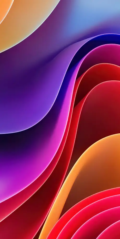 彩色波浪抽象艺术