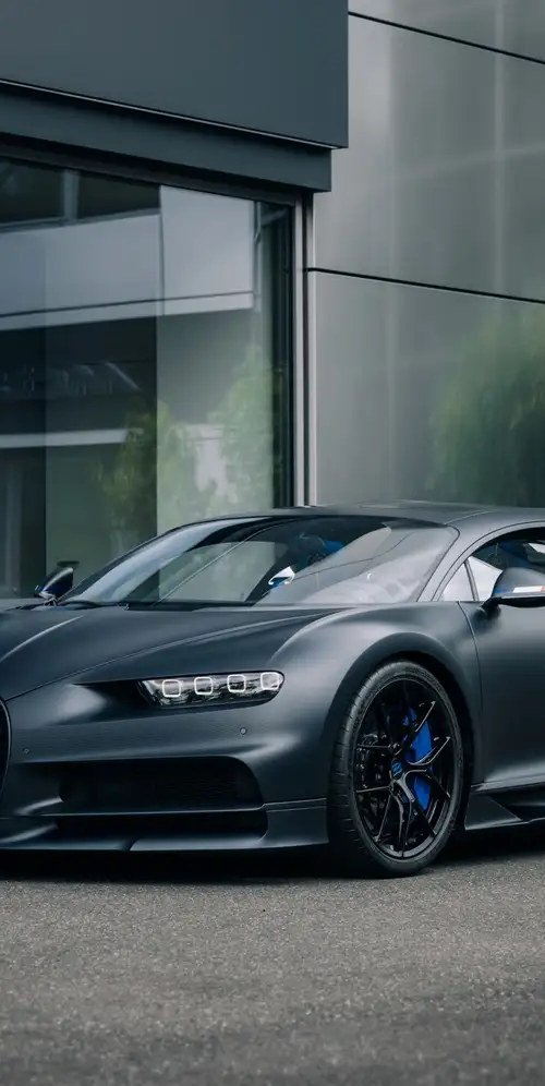 布加迪Chiron运动哑光黑色