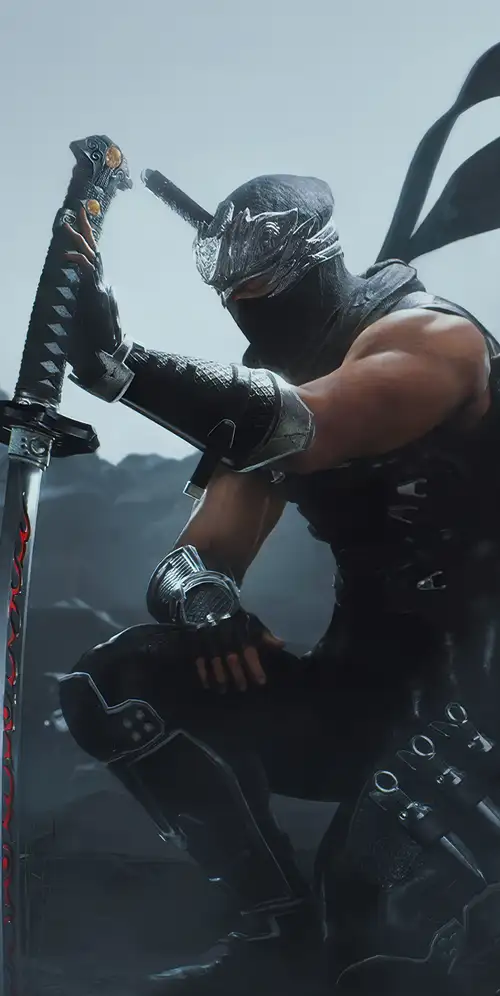 Ryu Hayabusa忍者Gaiden 2黑色