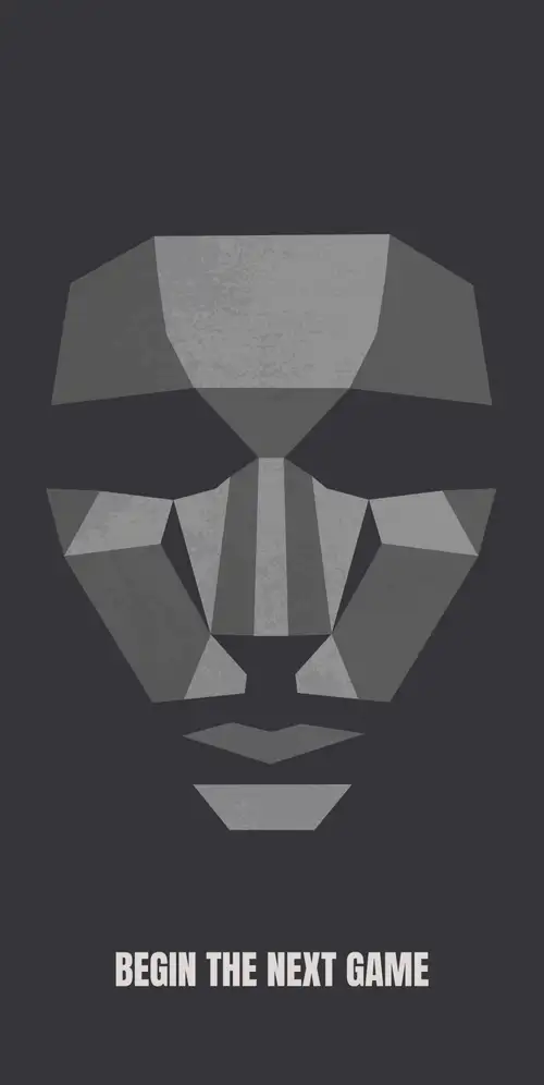 鱿鱼游戏正面面具