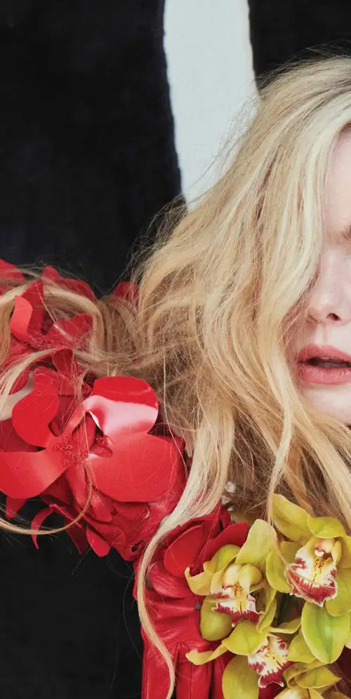 Elle Fanning碎花连衣裙