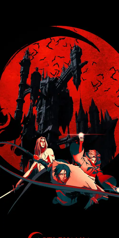 恶魔城三重奏|血月|黑色背景