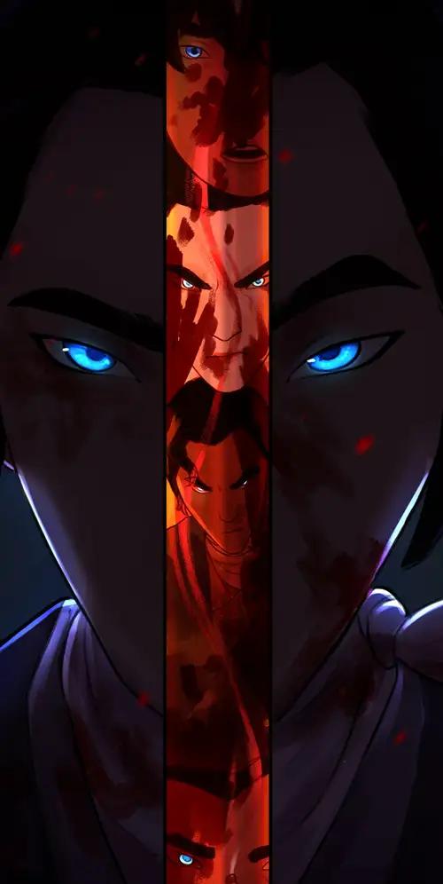 蓝眼睛武士| Mizu |深色背景