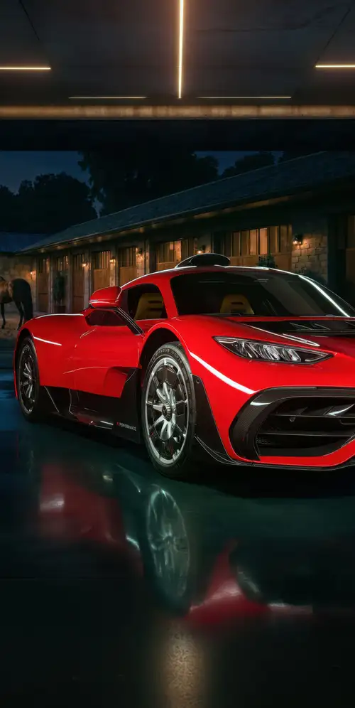 梅赛德斯-AMG ONE红色轿车