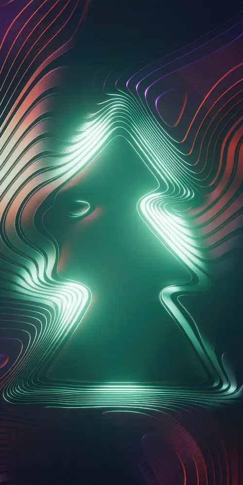 圣诞树抽象艺术