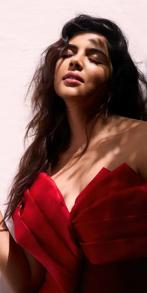 Kalyani Priyadarshan红色连衣裙