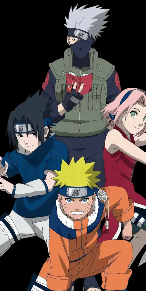 火影忍者7队黑色背景