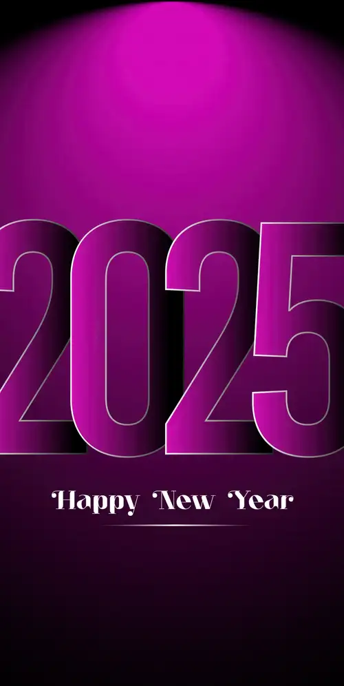 2025年新年紫色背景