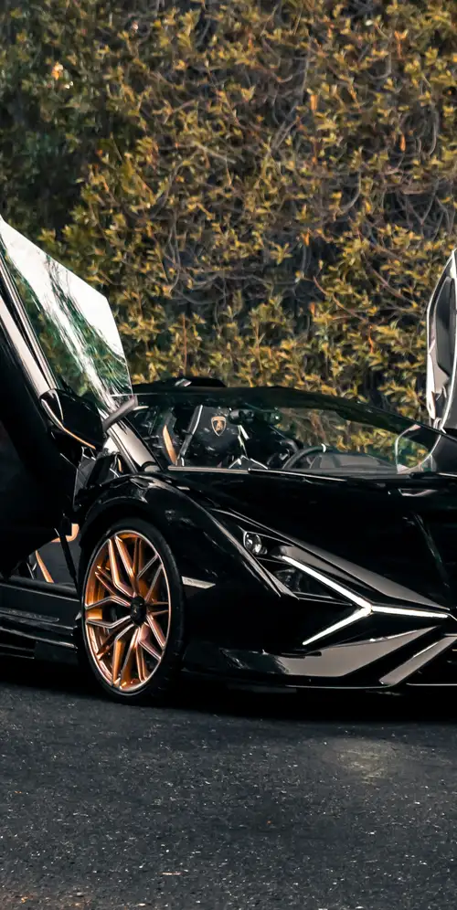 兰博基尼Sián黑色跑车