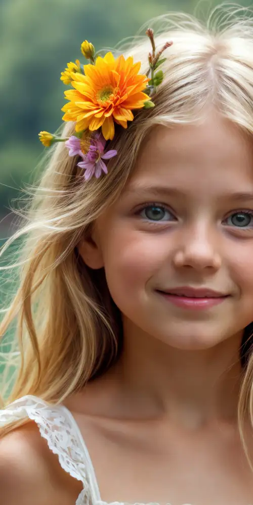 微笑可爱的女孩