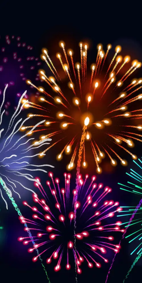 五颜六色的烟花