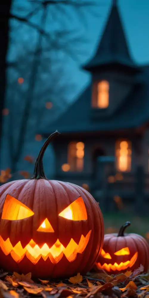 鬼屋万圣节南瓜