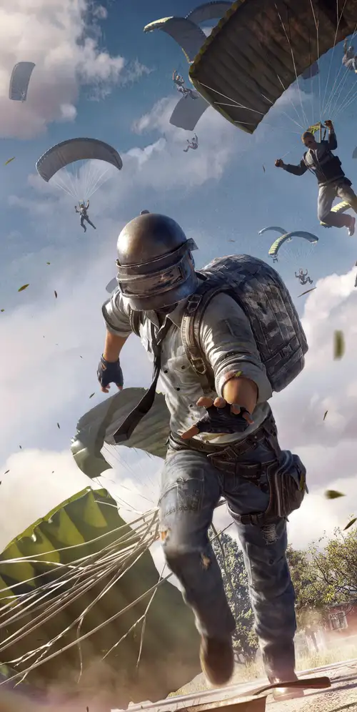 PUBG移动降落伞着陆