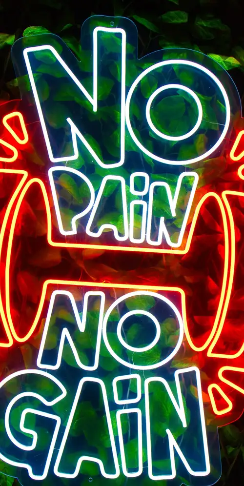 无痛无获霓虹灯