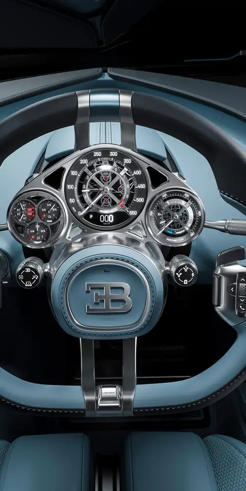 布加迪陀飞轮驾驶舱