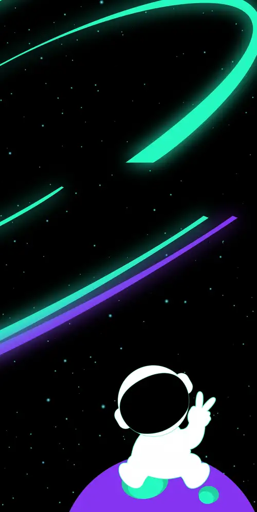 可爱的宇航员插图