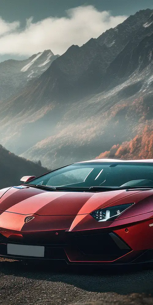 兰博基尼Aventador橙色美学